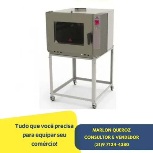 Forno de Pão 5 Esteiras Progas Turbo á Gás