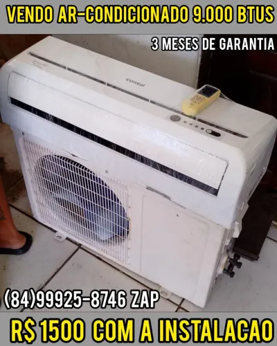 VENDO AR-CONDICIONADO 9.000 BTUS