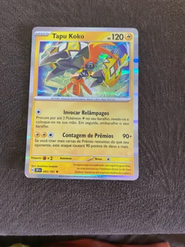 Card Pokemon Tapu Koko brilhante original