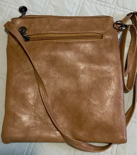 Bolsa de couro marrom