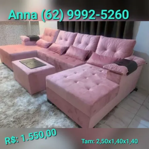 Sofá chaise duplo***