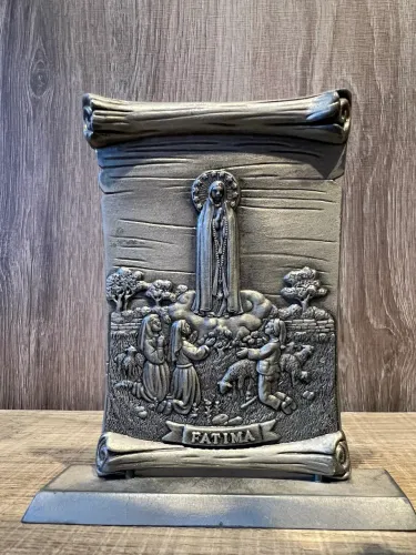 Escultura Nossa Senhora de Fátima em Metal Portugal