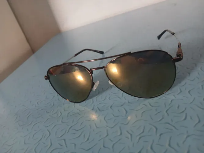 Óculos de sol aviador lente da atitude