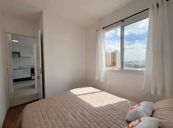 APARTAMENTO MOBILIADO PARA LOCAÇÃO NA MOOCA | 2 DORMS | 35 m² | COM LAZER | SEM VAGA |PERT