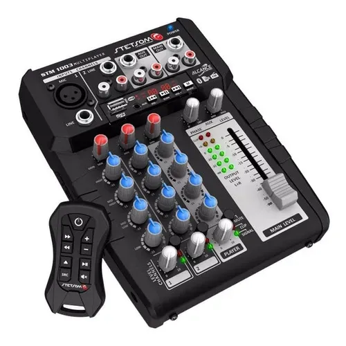 Mixer de áudio Stetsom STMO502 5 canais