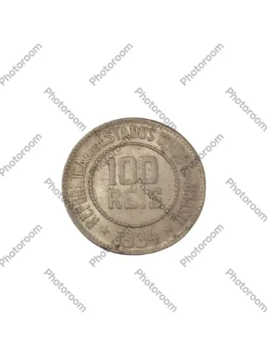 Moeda 100 Reis 1934- Brasil