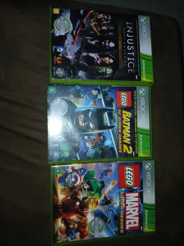 Jogos Xbox 360 - Marvel, injustiça e batman 2
