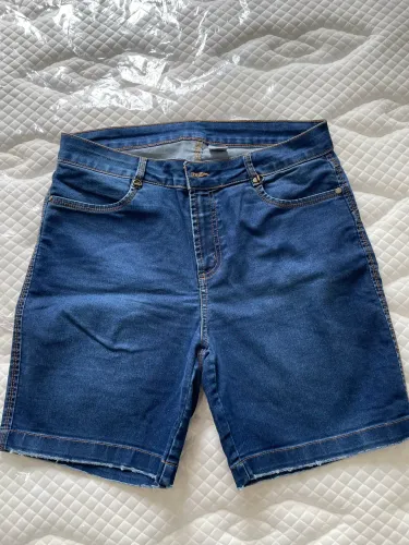 Bermuda jeans feminina 
