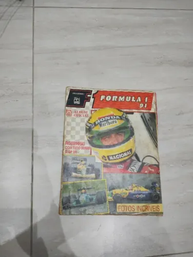  album de figurinhas formula 1 1991 incompleto