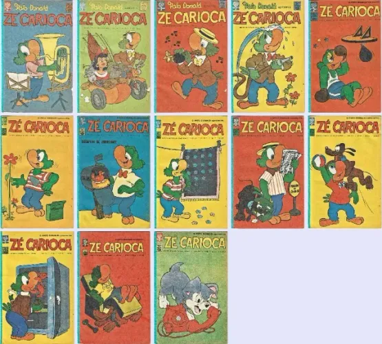 Zé Carioca - fac-símile* nºs 531 a 555 - 13 edições (Abril) [1989].