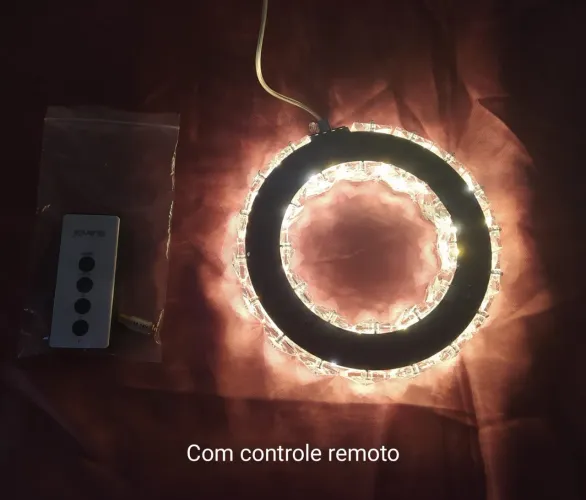Luminária Ring Light com Controle Remoto
