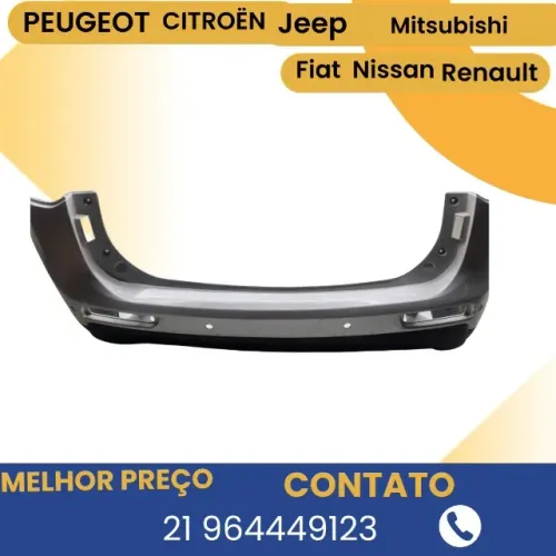  Parachoque Traseiro Outlander 2013 2014 2015 Cra   etq2120