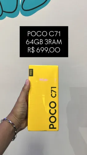 POCO C71 / 64GB / 3RAM /R$ 699,00 | Novo Lacrado | Loja Física