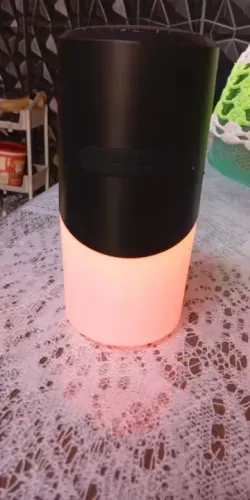 Mini Alto-Falante Bluetooth 5.3 Portátil e à Prova d'Água com Luz Ambiente