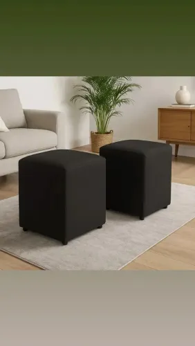 Conjunto de puffs quadrados