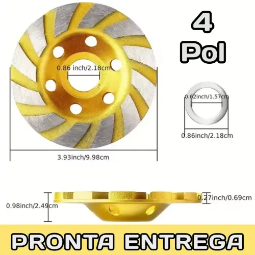 DISCO DE DESBASTE 4 POLEGADAS - 100mm 