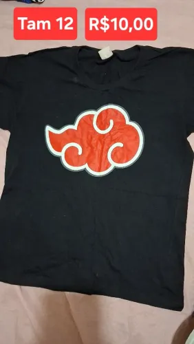 Camiseta Akatsuki - Tamanho 12