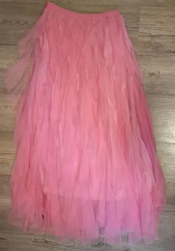 Saia tule Rosa tamP