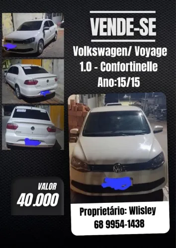 Volkswagen Voyage Comfortline 1.0 T.flex 8V 4P 2015