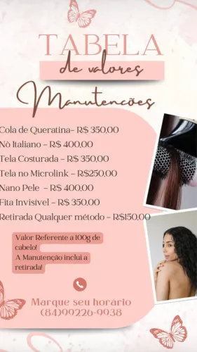 Manutenção de Mega hair 