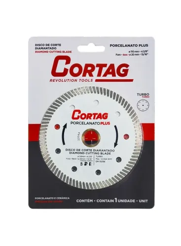 Disco De Corte Diamantado Porcelanato Cortag 