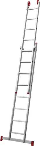 Escada extensiva de alumínio, 2 x 8 degraus, 3 em 1, ESC0617, BOTAFOGO 
