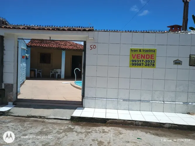 Casa Térrea para Locação em Paripueira, Centro, 3 dormitórios, 1 banheiro, 1 vaga
