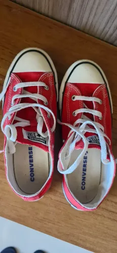 Chuck Taylor All Star Cano Baixo Vermelho