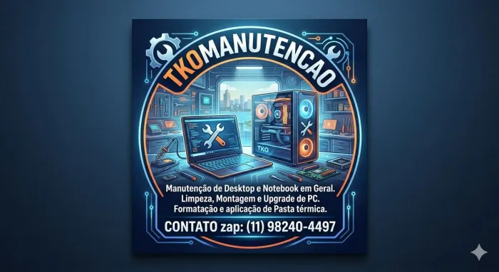Manutenção e Montagens  de Computadores.