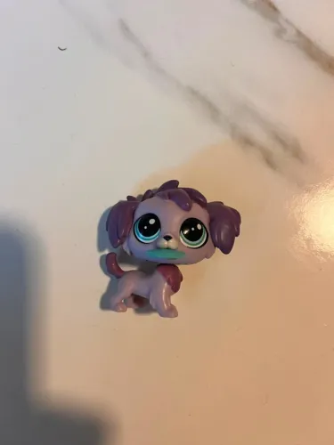 LPS cachorrinha roxa Petey Plumford geração 4, 2016