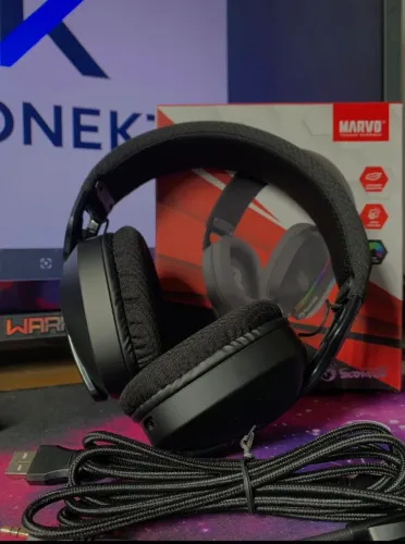 HEADSET GAMER MARVO PULZ 70S BLACK