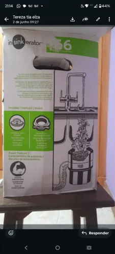 Triturador InSinkerator mod 66 só testado novo na caixa