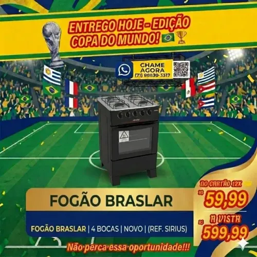 Fogão Braslar Top / Entrego Hoje / Pague ao Receber / Diversos Modelos