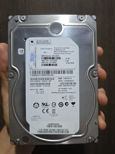 4TB HDD Seagate (SAS) IBM HD Servidor (ATENÇÃO: CONEXÃO SAS) - 100% SAUDÁVEL