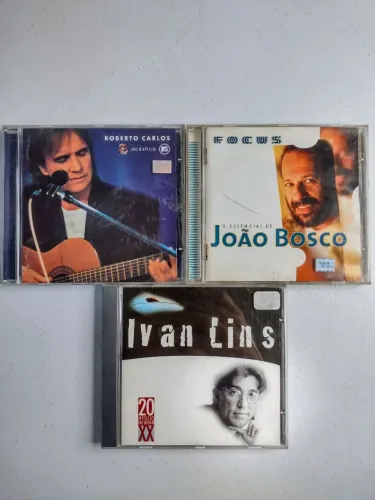 CD ORIGINAL, PACOTE ROBERTO CARLOS, IVAN LINS , JOAO BOSCO