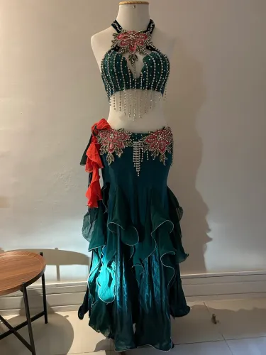 Traje luxo para dança do ventre- Ateliê Rejanne Mesquita 