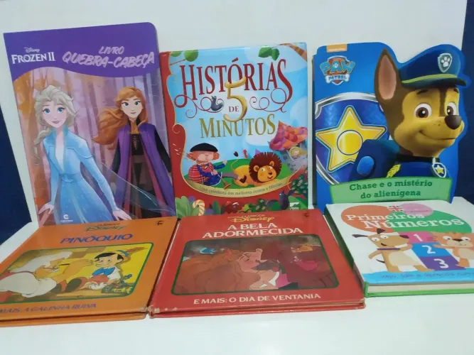 Livros Infantis Cartonados Lote de 9 Livros 