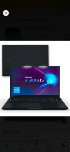 Notebook positivo i3 13° 8gb ram 256gb ssd m2