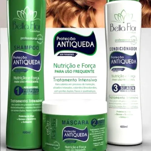 Kit capilar para cabelos fracos e com queda
