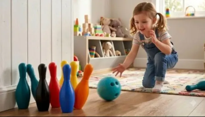 Jogo de boliche com 6 pinos