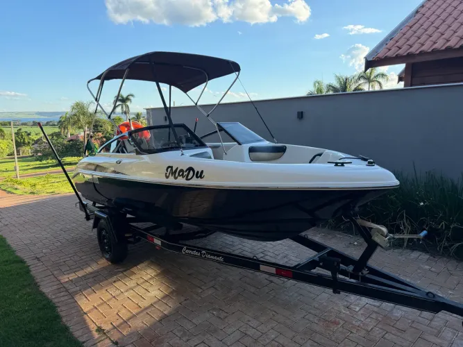 FOCKER 160 BLACK EDITION 2020 - MOTOR MERCURY 60HP 59 HORAS