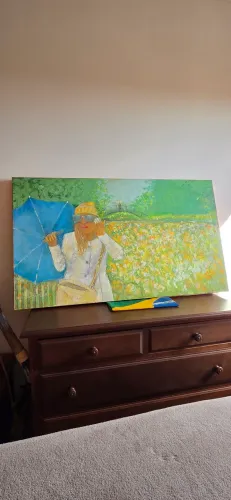 Tela para pintura bem reforçada medidas 1.20 X 70cm.