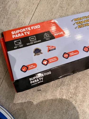 Suporte Fixo para TV - até 75kg (NOVO, faltando alguns parafusos)