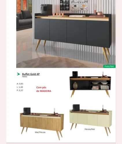 Buffet 4 portas - Direto da fábrica 