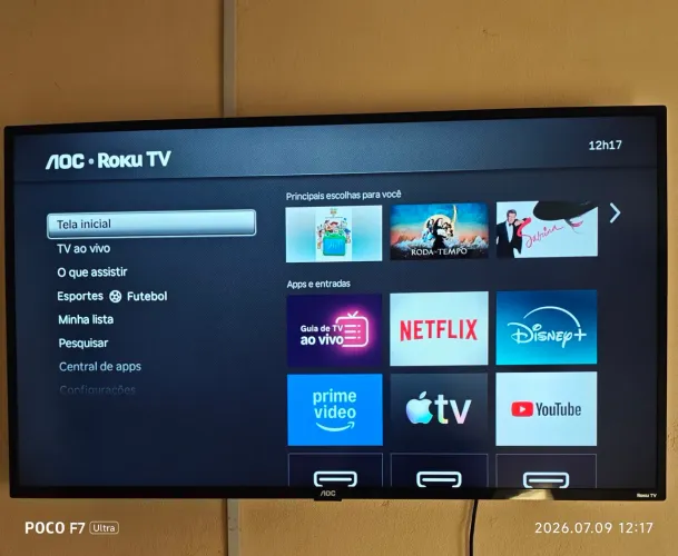 Tv 43' AOC Smart ROKU