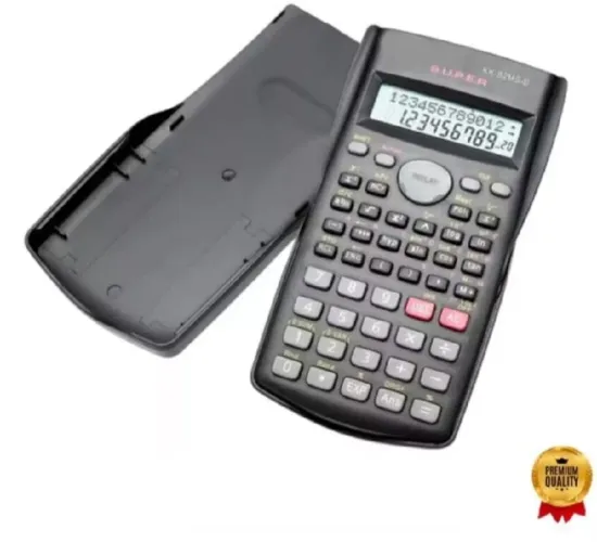 Calculadora Científica 12 Dígitos Com Capa + pilhas