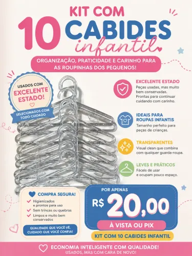 Cabides e móveis loja