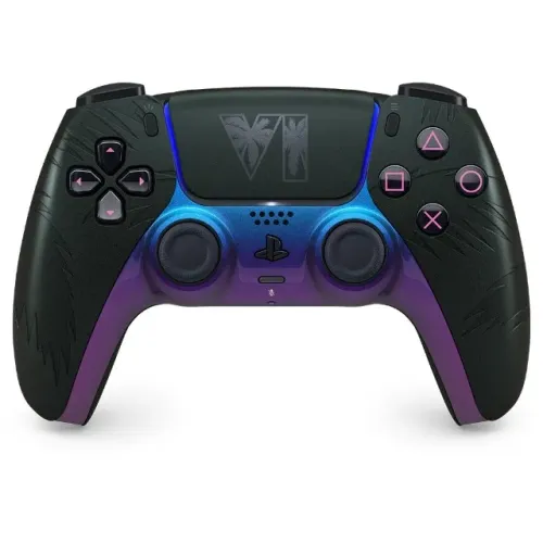 Controle Sem Fio Sony DualSense, PS5, Edição Limitada Grand Theft Auto VI, Preto