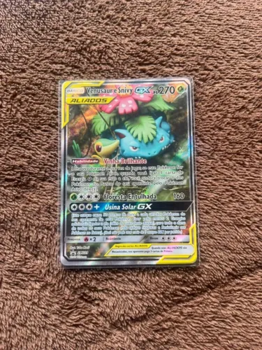 Carta Venussaur e Snivy GX Aliados - NM - Pokemon TCG