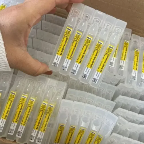 Kit 100 frascos de Soros Fisiológico de 10ml